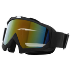 Защитная маска-трансформер очки пол-лица SP-Sport M-9341 черный - изображение 3