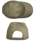 Бейсболка тактическая Mil-Tec One size Олива BASEBALL CAP OLIV (12315001) - изображение 2