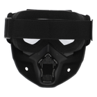 Защитная маска-трансформер очки пол-лица SP-Sport M-8583 черный - изображение 2
