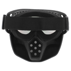 Защитная маска-трансформер очки пол-лица SP-Sport M-9339 черный - изображение 2