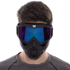 Защитная маска-трансформер очки пол-лица SP-Sport MS-6827 черный - изображение 2