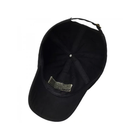 Бейсболка тактична військова Mil-Tec SOFTSHELL One size Чорна BASEBALL CAP (12317502) - зображення 3