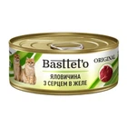 Влажный корм Basttet`o Говядина с сердцем в желе 85 г
