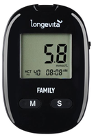 Глюкометр Longevita Family / Система вимірювання глюкози в крові + тест-смужки 50 шт. - зображення 2