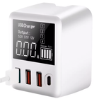 СЗУ с дисплеем Digital Lion A9T+ на 3 USB порта + Type-C, 40W