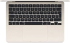 Laptop Apple MacBook Air 13.6" M3 16/512GB 2024 (MXCU3D/A) Starlight - obraz 2