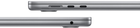 Laptop Apple MacBook Air 15.3" M3 8/256GB 2024 (MRYM3D/A) Space Gray - obraz 7