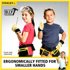 Дитячі захисні робочі рукавички Stanley Жовто-чорні (7290016261660) - зображення 3
