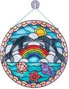 Набір для творчості Melissa & Doug Stained Glass Dolphin (000772192910) - зображення 2