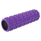 Массажный роллер ролик мфр заполненный пеной Zelart Bubble Roller 9391 длина 45см Violet