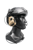 Активні навушники EARMOR M32H для ARC Helmet Rails койот - зображення 1