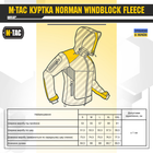 Куртка Windblock Norman M-Tac M Fleece Black - зображення 7