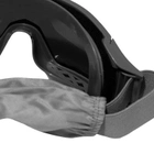 Защитные тактические очки-маска со сменным стеклом Black - изображение 4