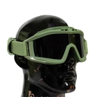 Защитные тактические очки-маска со сменным стеклом Olive - изображение 6