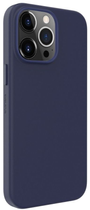 Etui plecki Evelatus Genuine Leather Case MagSafe do Apple iPhone 14 Pro Blue (4752192060510) - obraz 1