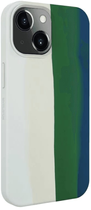 Панель Evelatus Silicone case Multi-Colored для Apple iPhone 14 Green (4752192063313) - зображення 1