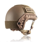 Каска Шлем тактический "FAST" Баллистический уровень защиты NIJ IIIA. Кевларовый Койот. - изображение 3