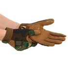 Рукавиці тактичні з закритими пальцями Military Rangers BC-8799 L Камуфляж Woodland - зображення 3