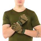 Перчатки тактические BLACKHAWK BC-4468 XL Оливковый - изображение 5