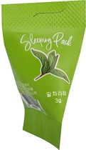 Заспокійлива нічна маска із чаєм матчу - Med B Cosmetic Matcha Latte Sleeping Pack 3g