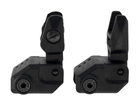 Набор: целик и мушка DLG Tactical (DLG-166) Low Profile складные на планку Pitcatinny (черный) - изображение 4