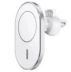 Холдер WIWU CH-306 with MagSafe Magnetic Attached Wireless Charger Car mount Silver