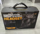 Тактичні активні навушники HD-16 із шумозаглушенням, універсальне кріплення, на голову та шолом, блютуз, олива - зображення 8