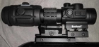Комплект Коллиматор Bushnell Optics TRS-26 3 МОА+ Магнифер Bushnell Transition 3x24 Черний - изображение 4