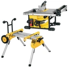 Верстат DeWALT пиляльний, 1850 Вт, 5800 об/хв, 210х30 мм, + стіл DE7400 (DWE7485RS)