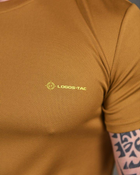 Тактическая мужская потоотводящая футболка Logos-Tac L койот (86913) - изображение 4