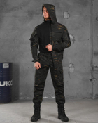 Тактический летний костюм 3в1 штаны+убакс+куртка M черный мультикам (87107)