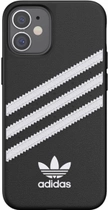 Etui plecki Adidas OR do Apple iPhone 12 mini Black/White (8718846083584) - obraz 2