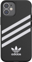 Etui plecki Adidas OR do Apple iPhone 12 mini Black/White (8718846083584) - obraz 2