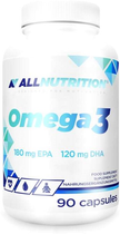 Kwasy tłuszczowe Allnutrition Omega 3 Fish Oil 1000 Mg with Antioxidant Formula 90 caps (5902837718491) - obraz 1
