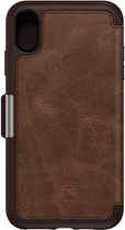 Etui z klapką Otterbox Strada Espresso do Apple iPhone XS Max Brown (660543474029)