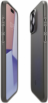 Etui plecki Spigen Thin Fit do Apple iPhone 15 Pro Gun Metal (8809896750189) - obraz 4