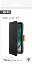 Etui z klapką Xqisit Slim Wallet do Samsung Galaxy A22 4G Black (4029948205496) - obraz 5