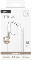 Etui plecki Xqisit Flex Case do Apple iPhone 15 Transparent (4029948227481) - obraz 4