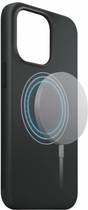 Панель Xqisit Silicone Case MagSafe для Apple iPhone 15 Black (4029948227405) - зображення 4