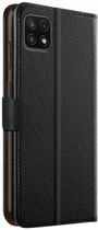 Etui z klapką Xqisit Slim Wallet Selection do Samsung Galaxy A22 5G Black (4029948220499) - obraz 3