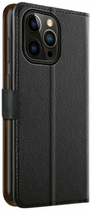 Чохол-книжка Xqisit Slim Wallet Selection для Apple iPhone 14 Pro Black (4029948219608) - зображення 6