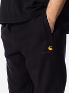 Spodnie dresowe męskie Carhartt WIP American Script I027042-89XX XL Czarne (4064958267140) - obraz 3