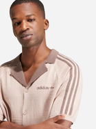 Сорочка бавовняна літня чоловіча Adidas Premium Knitted IS1414 XL Бежева (4066757903816) - зображення 4