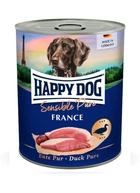 Влажный корм для взрослых собак всех пород Happy Dog Sensible Pure с уткой