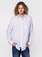 Koszula męska bawełniana Lee Cooper WILL-9144 XL Biały/Niebieski (5904347389710) - obraz 3