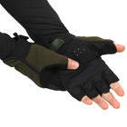 Перчатки тактические с открытыми пальцами Military Rangers BC-5628 XL Оливковый - изображение 3