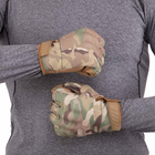 Рукавиці тактичні з закритими пальцями Military Rangers BC-9878 S Камуфляж Multicam - зображення 4
