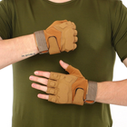 Перчатки тактические с открытыми пальцами BLACKHAWK BC-4380 XL Койот - изображение 6
