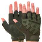 Перчатки тактические с открытыми пальцами SP-Sport BC-8808 L Оливковый - изображение 1
