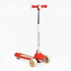 Самокат трехколесный Skyper, колеса PU 125 х 40 мм, со светом, музыка, руль складной. Red (144401)